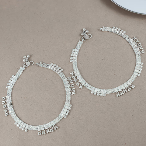 Farida Silver Anklets