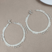 Farida Silver Anklets