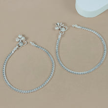 Sarita Sleek Curb Chain Silver Anklrts