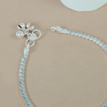 Sarita Sleek Curb Chain Silver Anklrts