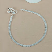 Sarita Sleek Curb Chain Silver Anklrts