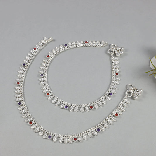 Ishika Silver Anklets