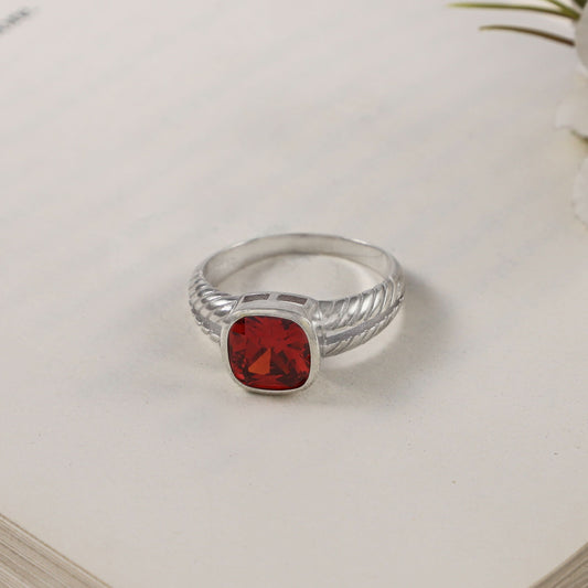 Advik Silver Ring For Him