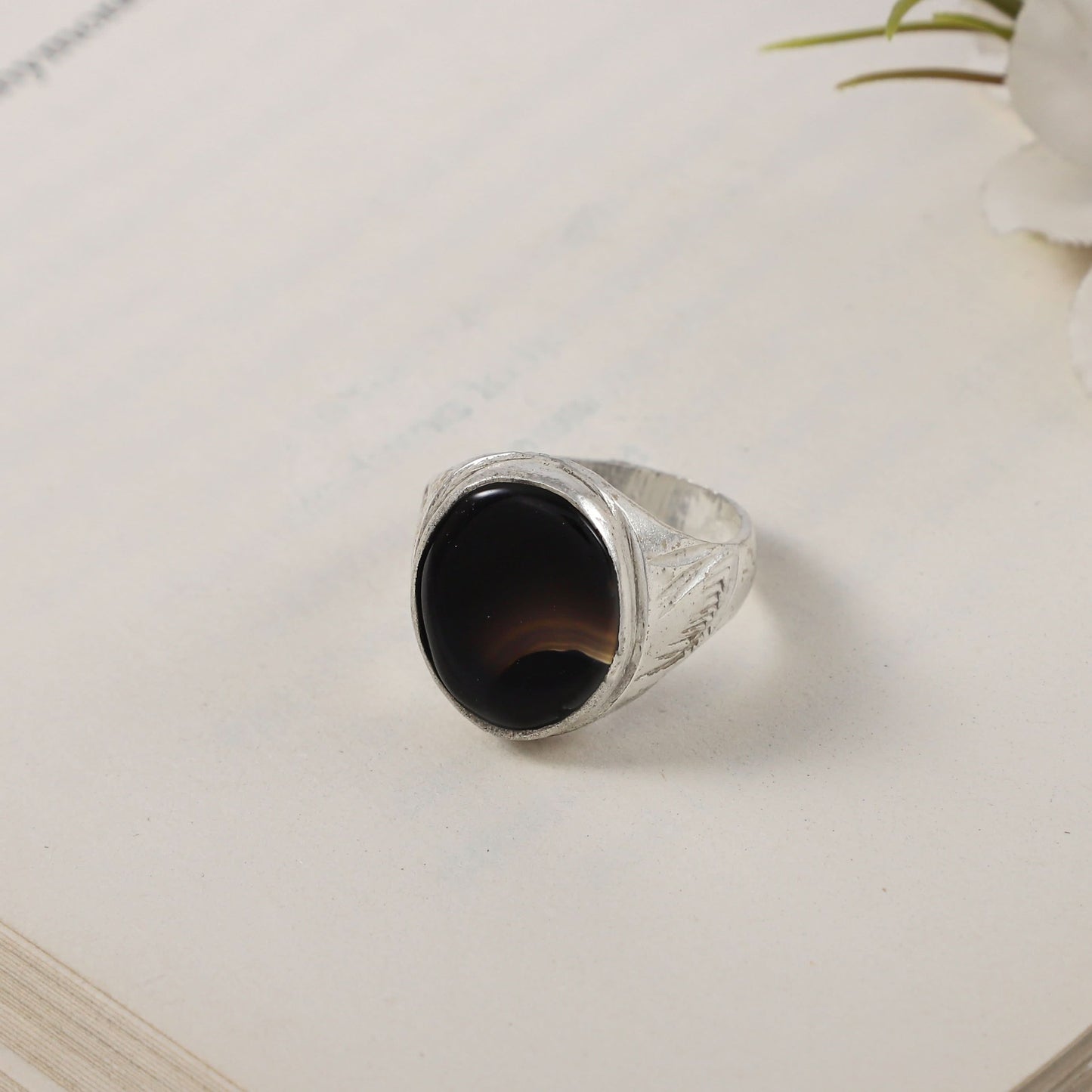 Krish Silver Ring For Him