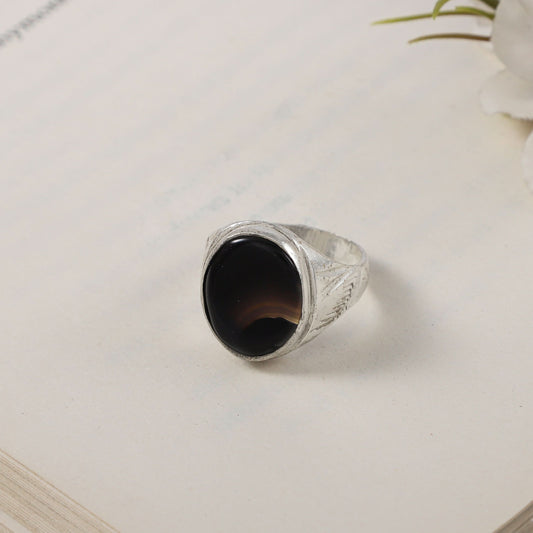 Krish Silver Ring For Him