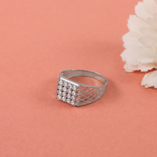 Rajeev Statement Cubic zirconia Ring