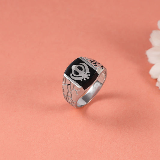 Sikh Khanda Symbol Silver Ring
