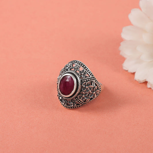 Manav Ethereal Silver Ring