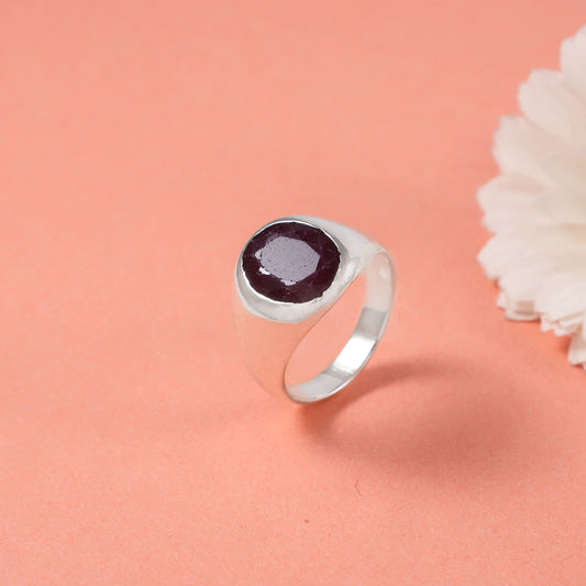 Eclectic Silver Ring For Him