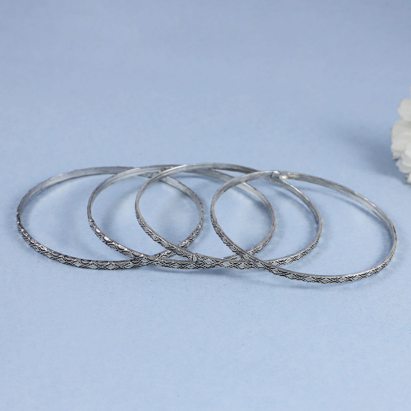 Lily Beautiful Silver Bangles