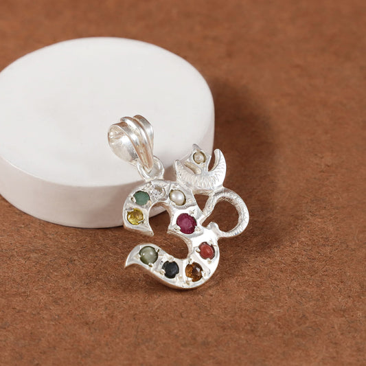 Om Silver Pendant