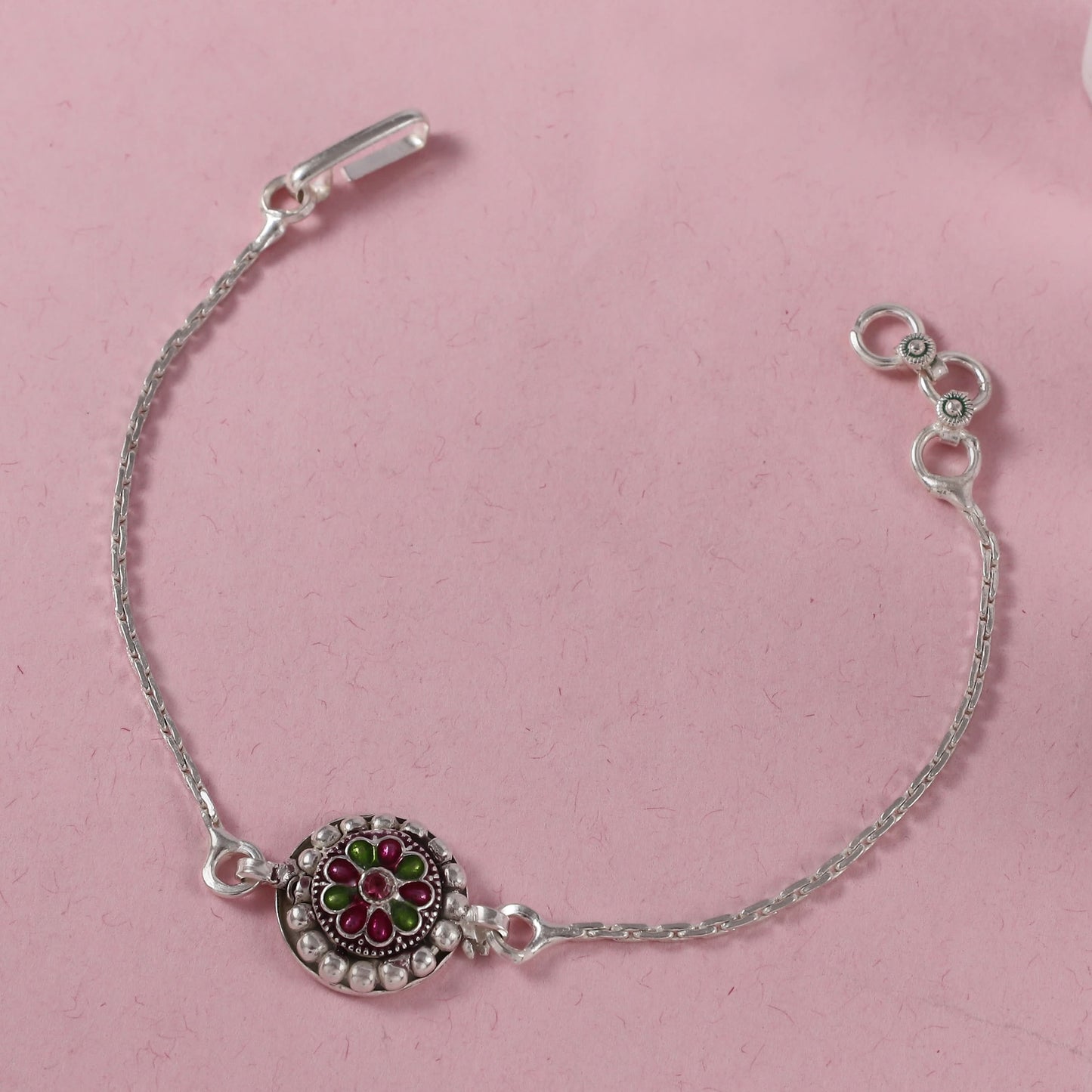 Estele Design Silver Rakhi