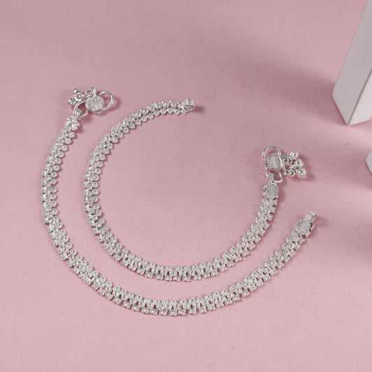 Misha Silver Baby Anklets