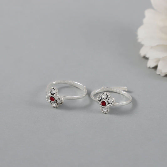 Brinda Silver Toe Rings