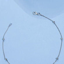 Sneha Moonlit Beads Silver Anklets