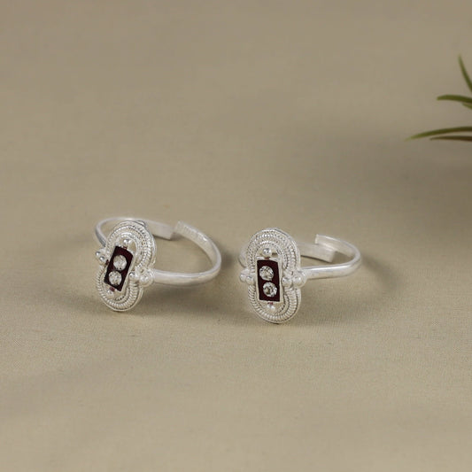 Eshani   Silver Toe Rings