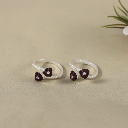 Nandini Silver Toe Rings