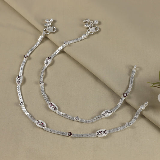 Gayatri Silver Anklets