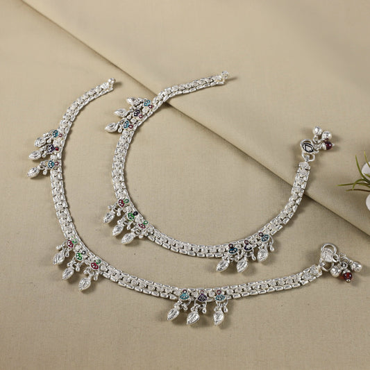 Aarna Silver Anklets