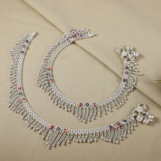 Jasmine	 Silver Anklets