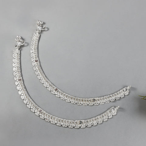 Chandrika Silver Anklets