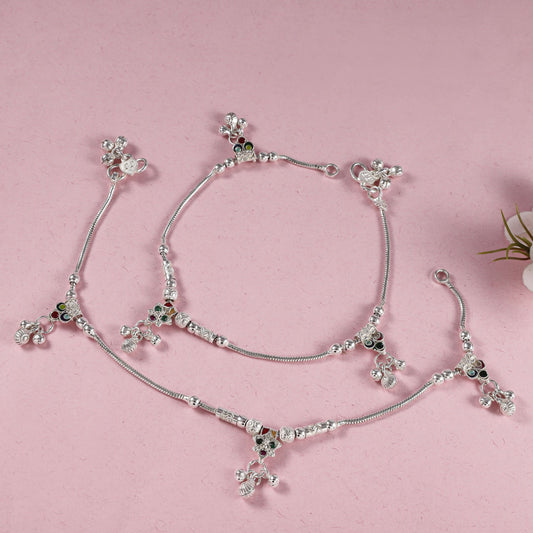 Tanisha Silver Anklets