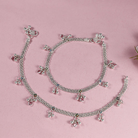 Tanisha Silver Anklets