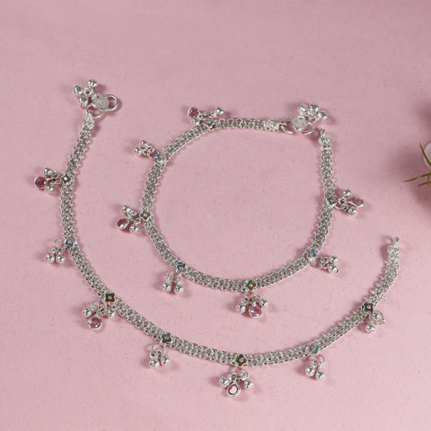 Tanisha Silver Anklets