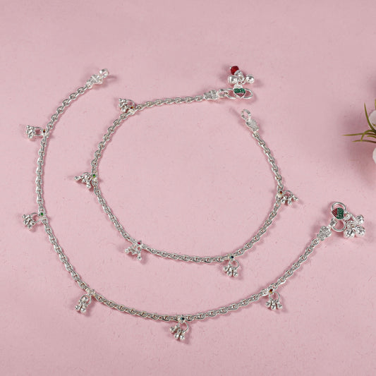 Aarohi   Aarohi Silver Anklets