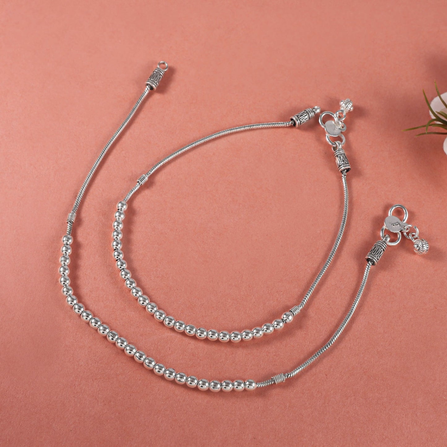 Aaradhya Silver Anklets