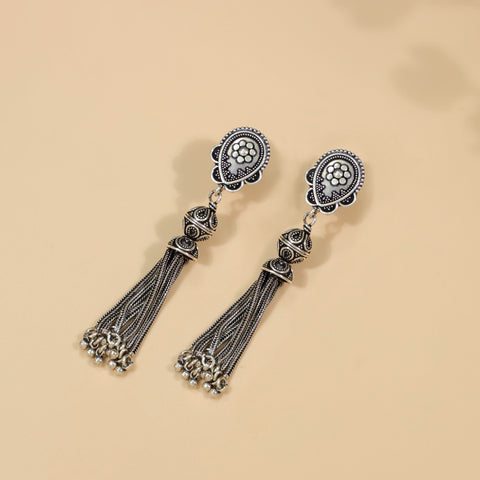 Shreya Classic Silver Earrings