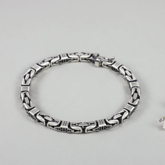 Royal ethnic warrior style Silver Bracelets
