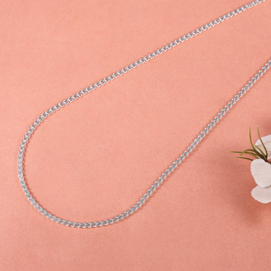 Rudransh  Sleek minimal elegance Silver Chain