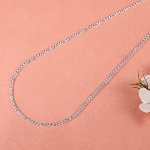 Rudransh  Sleek minimal elegance Silver Chain
