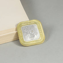 Golden Crown Gold polished 10Gm Silver Coin