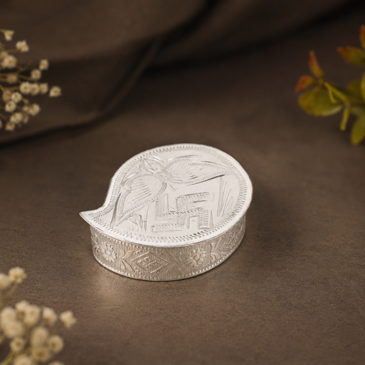 Sawastik Silver Multipurpose Box