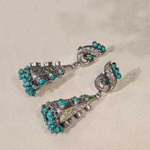 Radhika Ethnic Stone Silver Earrings