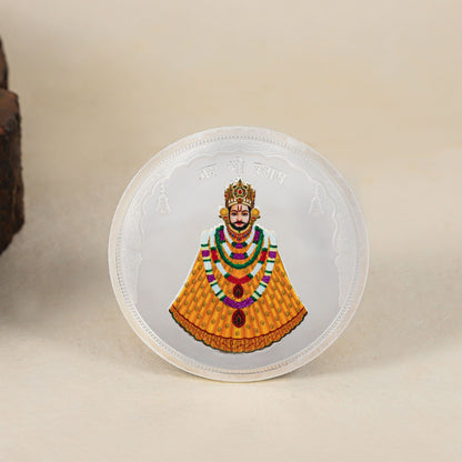 Shri Shyam Darshan Coin-Sacred silver coin of Shyam Baba. Symbol of faith and devotion