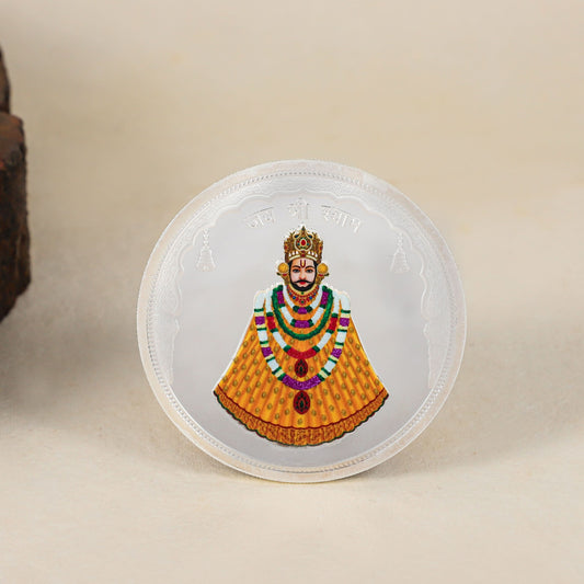 Shri Shyam Darshan Coin-Sacred silver coin of Shyam Baba. Symbol of faith and devotion