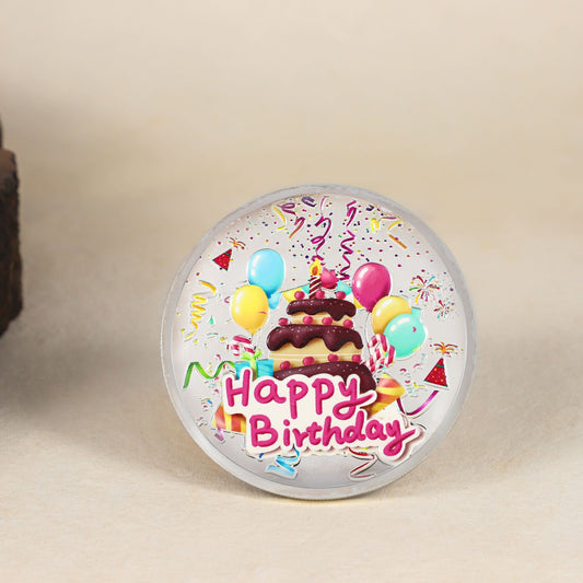 Janmadin Shubh Smriti Coin-Perfect silver gift for birthdays.