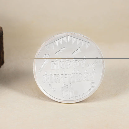 Janmadin Shubh Smriti Coin-Perfect silver gift for birthdays.
