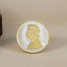 Rajsi Smriti Coin- Queen Victoria silver coin, gold polished