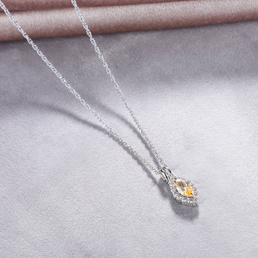 Shyla Swarovski Pendant With Silver Chain