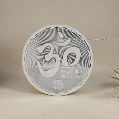Shubh Labh Silver Coin-Divine blessings of Lakshmi-Ganesha
