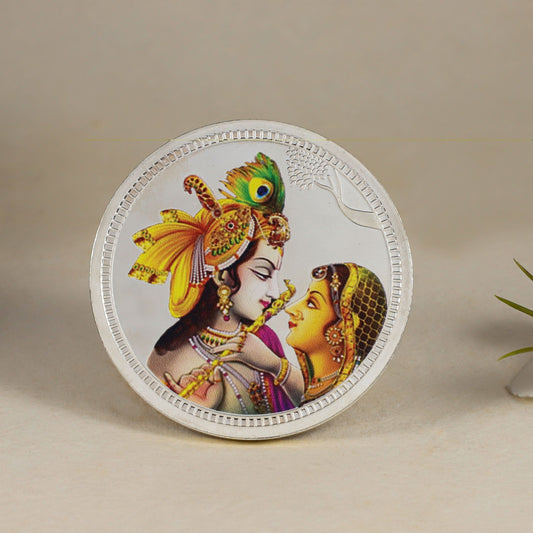 Radha Krishna Prem Ras Coin-Perfect for gifting & devotion.