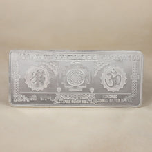 Shree Dhanvardhak Silver- Laxmi Ganesh Silver Currency Bar