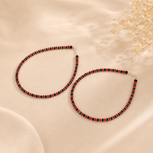 Ritika Trendy silver beaded Anklets