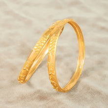 Reena Timeless Plain Gold Bangles