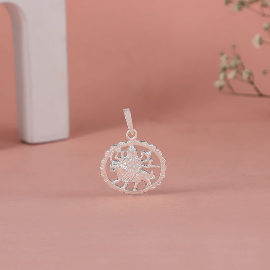 Durga Shakti Silver Pendant