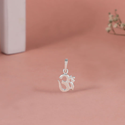 Om Silver Pendant